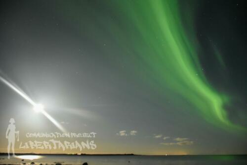 Aurora Borealis in Reykjavík, iceland