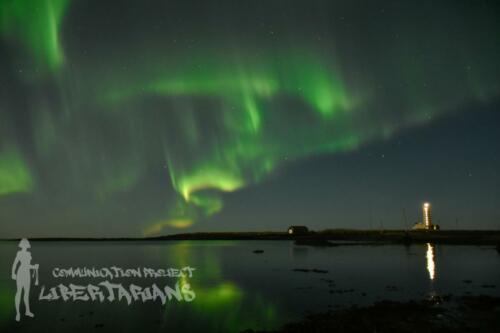 Aurora Borealis in Reykjavík, iceland