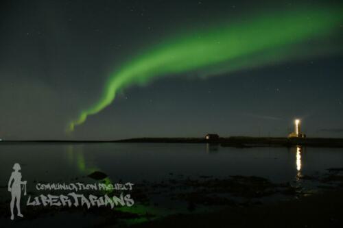 Aurora Borealis in Reykjavík, iceland