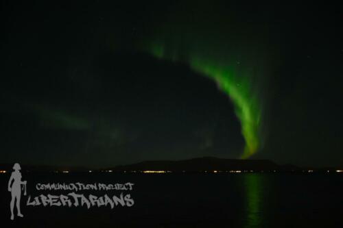 Aurora Borealis in Reykjavík, iceland