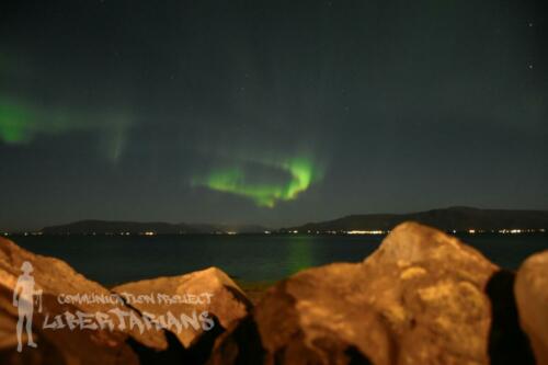 Aurora Borealis in Reykjavík, iceland