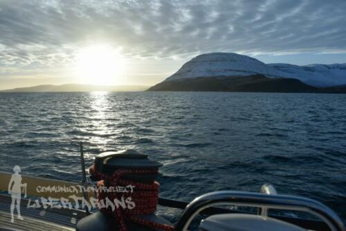 Sunrise aboard the Gryning