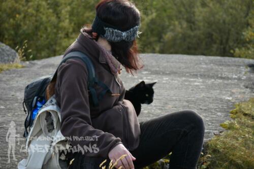 Chilling with a cat in Hafnarfjörður